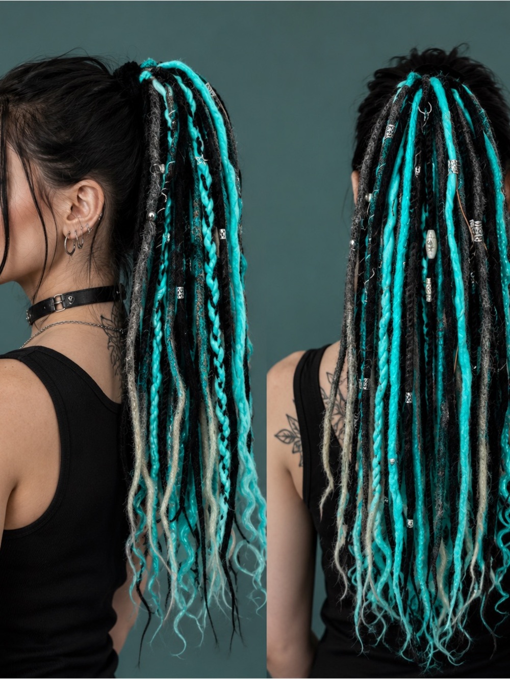 🌊 Laguna Siren Dreadfall Ponytail – 26 Inches
